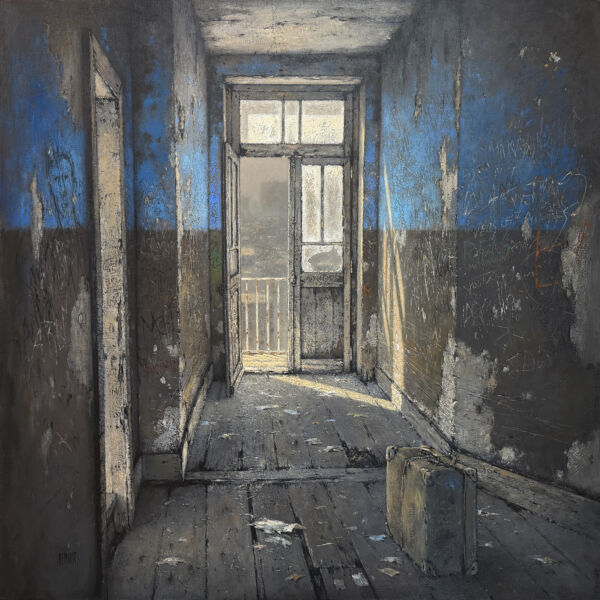 Christian Benoist - L'échappée - huile sur toile