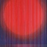 Laurent de Vismes - Huile sur papier et fil de broderie - 70 x 47 cm - 1900 €