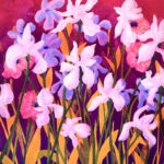 Laurent de Vismes - Iris 2 - huile et acrylique sur papier - 73 x 60 cm