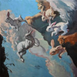 Richard T Scott - L'Ascension - huile sur toile - 40 x 40 cm - 650 €