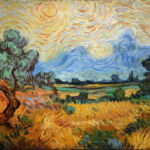 Richard T Scott - Landscape Study for Joie du Vivre - huile sur toile - 20 x 30 cm - 390 €