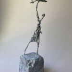 Christophe Rouleaud - L’apprenti pilote - Bronze - 29 x 11 x 10 cm - 1700 €