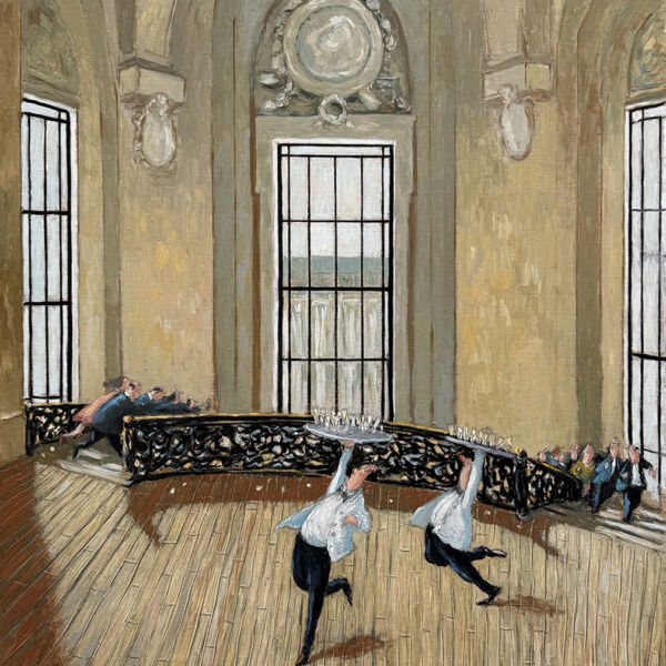 Thomas Bossard – La danse – huile sur toile – 93 x 73 cm