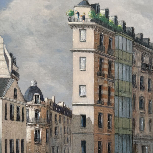 Thomas Bossard – Mes citronniers – huile sur toile – 116 x 89 cm