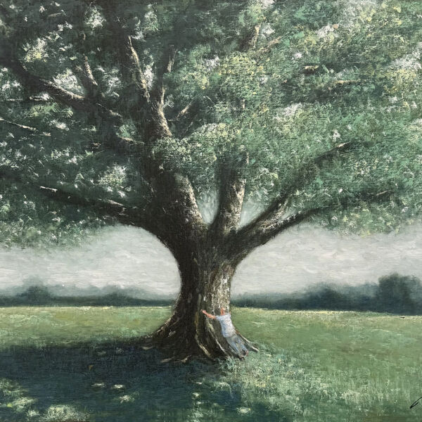 Thomas Bossard – Sylvothérapie – huile sur toile – 89 x 116 cm