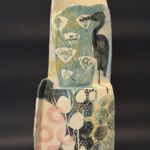Mollie Brotherton - Vase Héron - Céramique d'art, pièce unique - 52 x 26 x 12 cm - 500 €