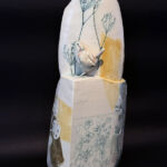 Mollie Brotherton - Totem Troglodyte - Céramique d'art, pièce unique - 44 x 23 x 13 cm - 470 €