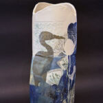 Mollie Brotherton - Vase Héron - Céramique d'art, pièce unique - 38 x 18 x 8 cm - 350 €