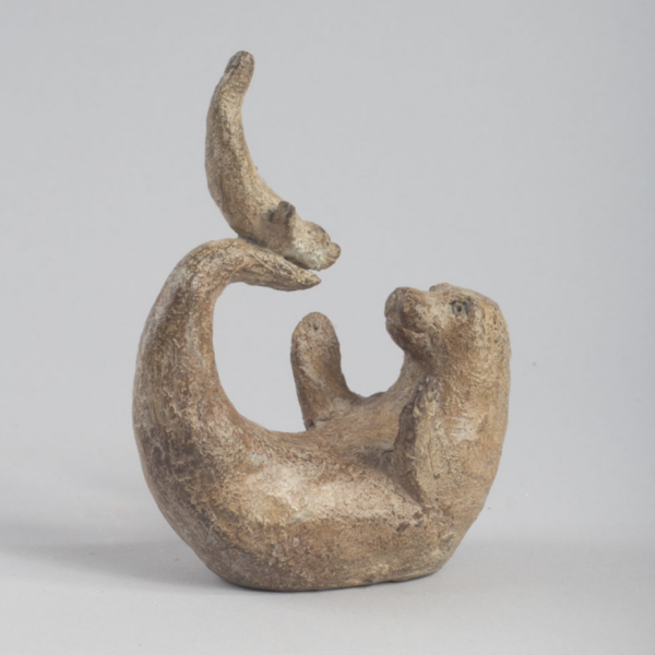 Sophie Verger - Phoque et son petit - bronze - 13 x 10,5 x 6 cm - 1400 €