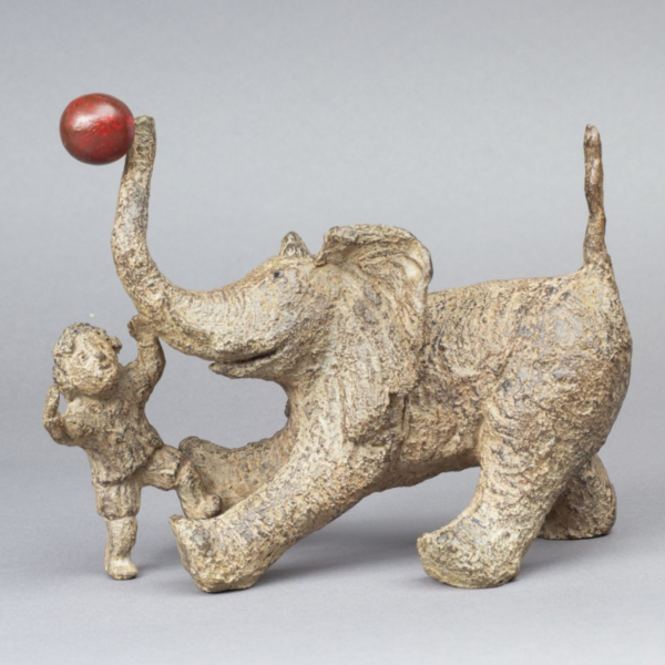 Sophie Verger - Axel et son éléphant - bronze - 19 X 20 X 20 cm - 2600 €