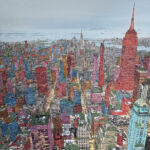 Stepart - NY - technique mixte - 100 x 100 cm